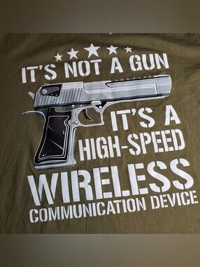 Desert Eagle Pistol High Speed Wireless Device NWT Shirt Sz. XL